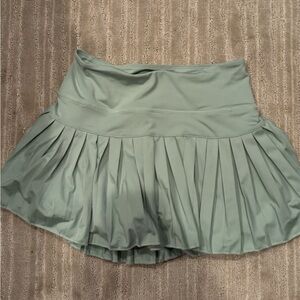 Goldhinge Green Pleaded Skirt